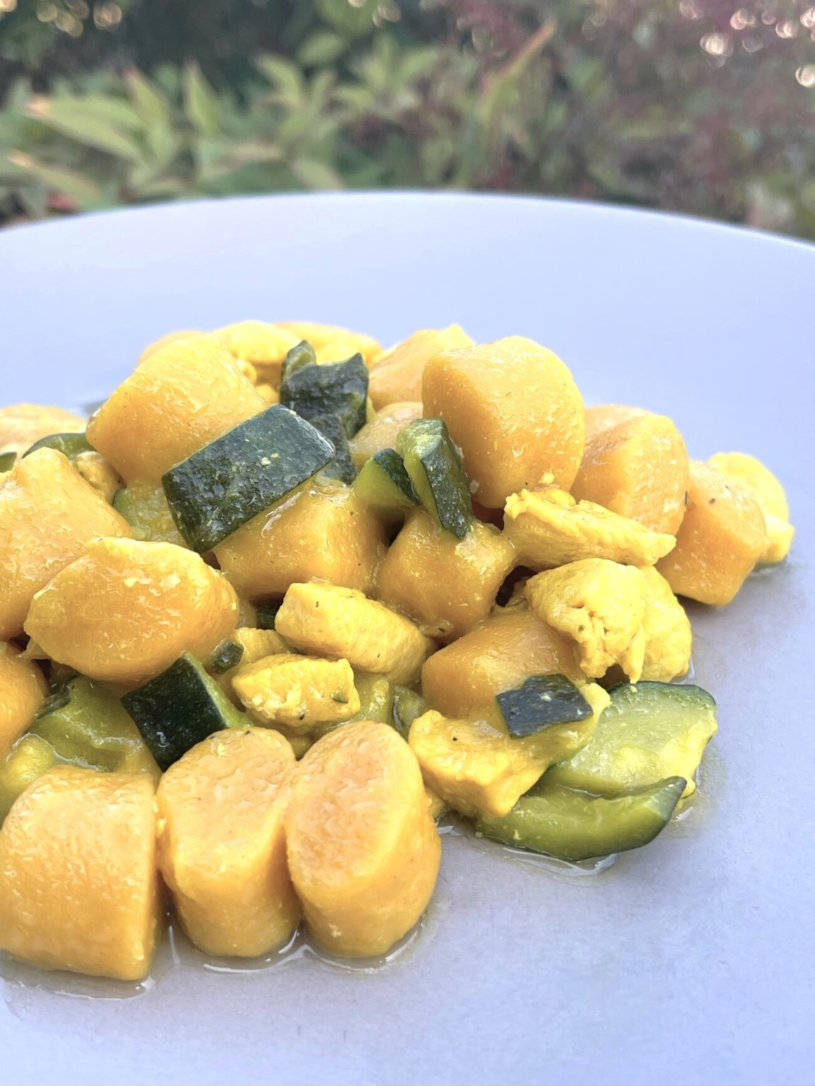 Gnocchi pollo zucchine e zafferano_Percorso Nutrizione