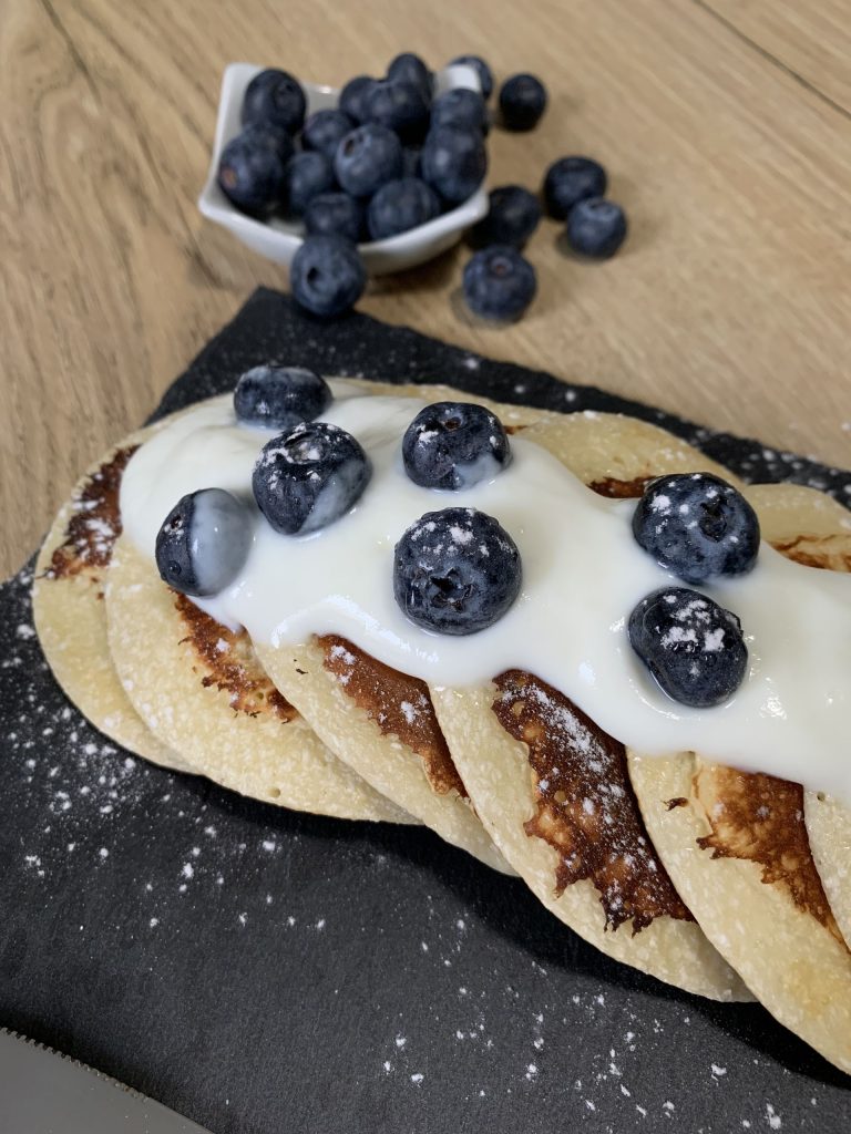 Pancake con mirtilli Colazioni