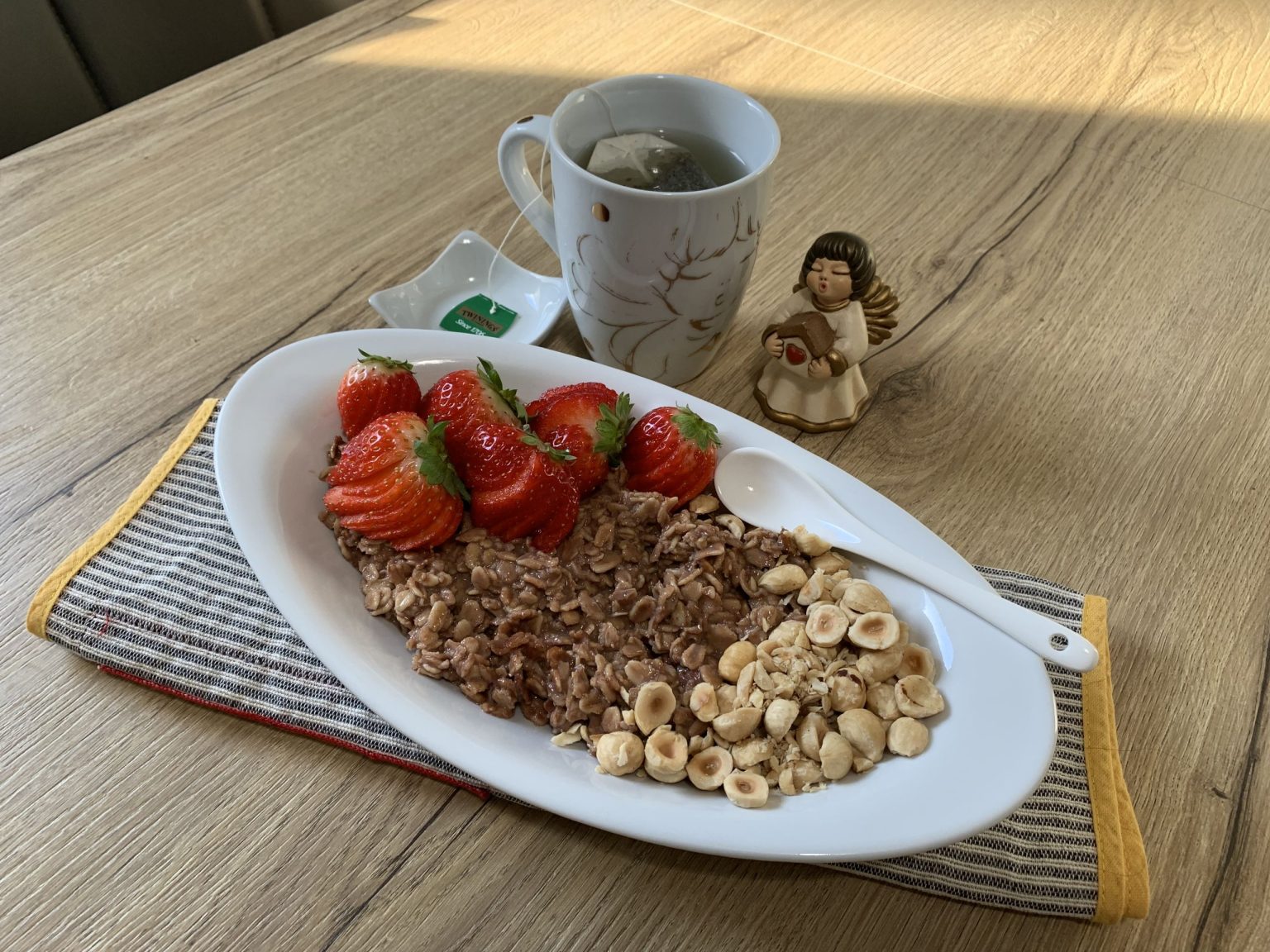 Porridge di avena al cacao colazioni