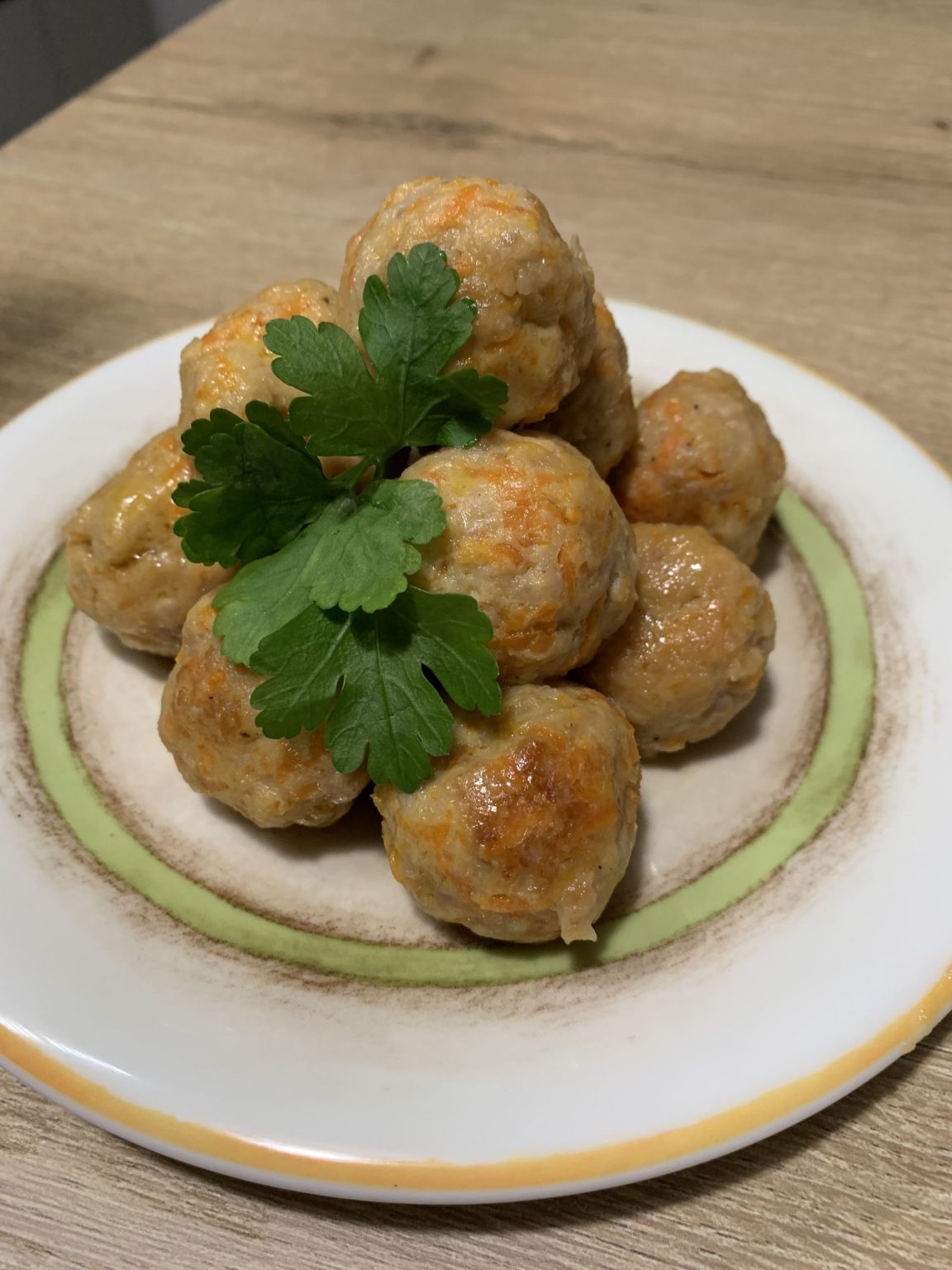 Polpette di pollo e carote