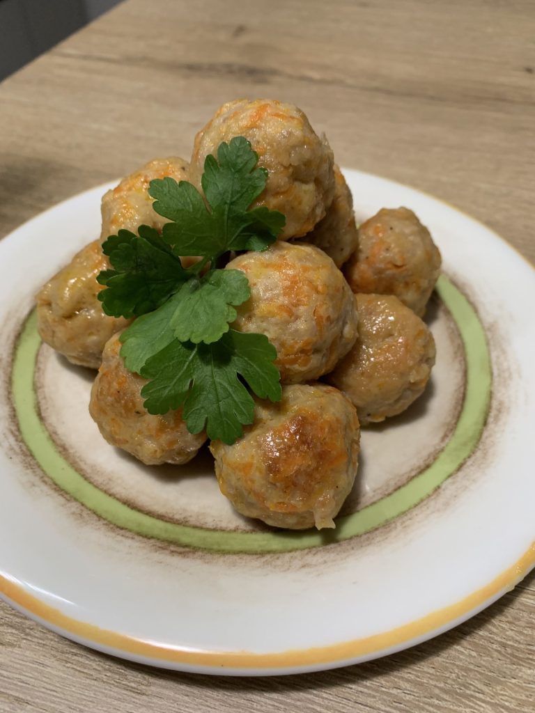 Polpette di pollo e carote